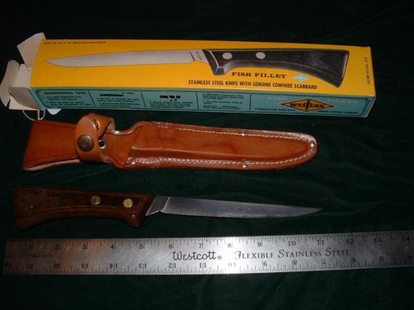 Vintage Western Fillet Knife Sheath/case S-W 766 Vintage Western Fillet Knife Sheath/case S-W 766