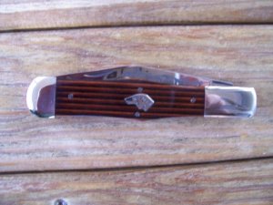 KA-BAR COKE BOTTLE DOGHEAD OLEAN NY LIMITED EDITION DOG HEAD 1983 KNIFE