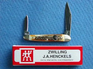 Zwilling J.A. Henckels HK-240RPW HALF WHITTLER Stag Knife/case