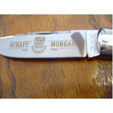 2002 Schatt & Morgan Mt Man Lockback Knife Queen Steel 2002 Schatt & Morgan Mt Man Lockback Knife Queen Steel