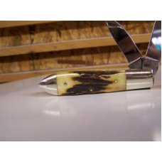 KA BAR SET OF 2 BOMB JACKS SCRIMSHAW & STAG 1987 KA BAR SET OF 2 BOMB JACKS SCRIMSHAW & STAG 1987