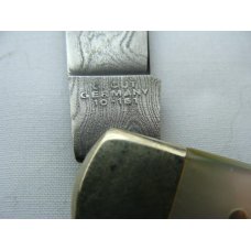 Solingen Germany Eye Catcher Explorer Black Forest Pearl Damascus Jack Knife 