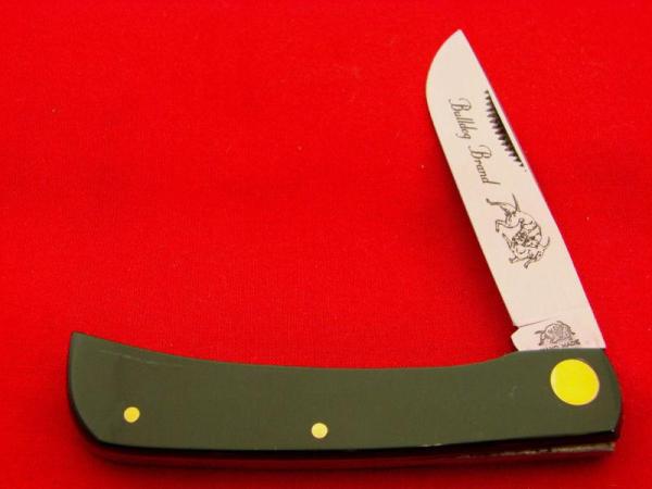 Bulldog Brand Sodbuster Knife Smooth Green 2005 Bulldog Brand Sodbuster Knife Smooth Green 2005