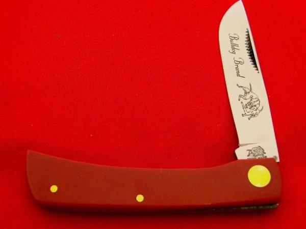 Bulldog Brand Sodbuster Knife Smooth RED 2005 Bulldog Brand Sodbuster Knife Smooth RED 2005