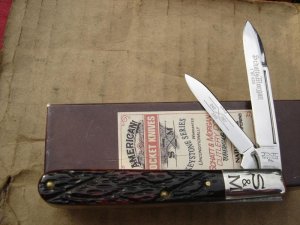 SCHATT MORGAN KNIFE BONE TORPEDO 2008 USA NIB 42297