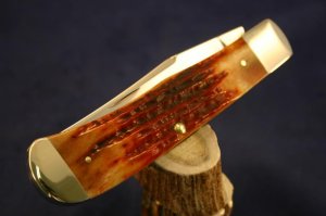 Case TB61546SS Deep Canyon Jigged Chestnut Bone Pocket Knife  # 32