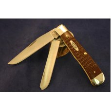 Case XX 6254 SS Big Brown Trapper Pocket Knife   #61