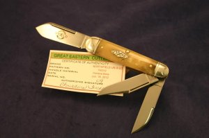 Great Eastern Northfield 792312 Three Backspring Whittler Pocket Knife   #615