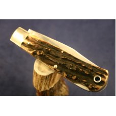 Tuna Valley Cutlery Lock Back Trapper Super Gnarly Stag #84 Tuna Valley Cutlery Lock Back Trapper Super Gnarly Stag #84