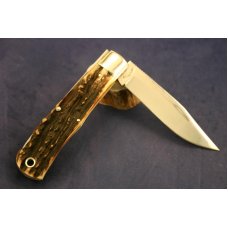 Tuna Valley Cutlery Lock Back Trapper Super Gnarly Stag #84 Tuna Valley Cutlery Lock Back Trapper Super Gnarly Stag #84
