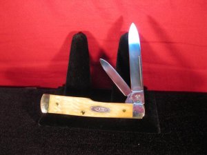 Case 1986 W6215 SS 2 blade Gunstock Knife . 