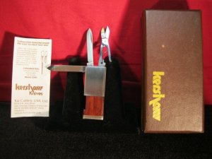 Kershaw by kai 6400 Knife,moneycip,file,scissors in box.