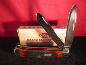 Case Trapper 6254 SS 3 Dot 1997 Jigged Bone  2 blade Knife . 