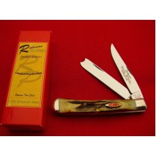 ROBESON POCKET-EZE GENUINE STAG RAZOR TRAPPER W/ D-2 TOOL STEEL BLADES *1 of 100* ROBESON POCKET-EZE GENUINE STAG RAZOR TRAPPER W/ D-2 TOOL STEEL BLADES *1 of 100*