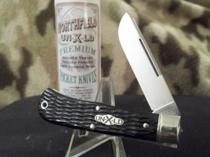 GEC NORTHFIELD MIDNIGHT JIGGED BONE FARMERS KNIFE !SUPER RARE! **ONLY 2 EVER BUILT** GORGEOUS KNIFE!