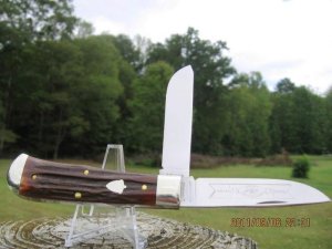 GREAT EASTERN CUTLERY 2009 GENUINE RED STAG 2 BLADE 73 SCOUT TRAPPER **RARE**