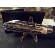 TUNA VALLEY CUTLERY GENUINE BURNT STAG SWING GUARD LOCK BACK 1 OF 50 W/ ATS-34 BLADE **SUPER NICE** TUNA VALLEY CUTLERY GENUINE BURNT STAG SWING GUARD LOCK BACK 1 OF 50 W/ ATS-34 BLADE **SUPER NICE**