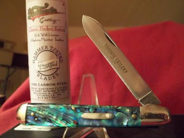 GREAT EASTERN CUTLERY TIDIOUTE BLUE ABALONE 65 PATTERN BEN HOGAN 1 OF 25 **GORGEOUS BLUE ABALONE**