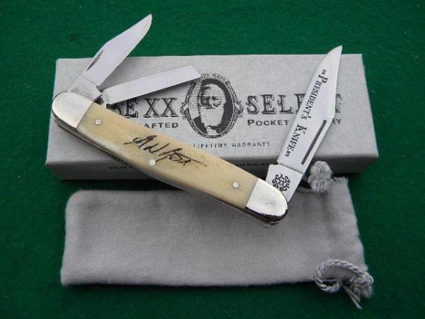 Case XX Select USA 6347 WH SS Natural White Bone Whittler President's Knife - NIB