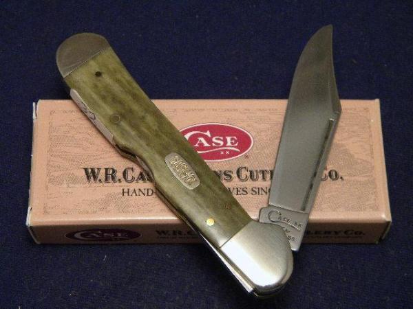 Case XX USA 1998 Smooth Green Bone 61549L SS Copperlock Knife - SFO - NIB