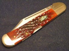 Case XX USA 1999 Brown Chestnut Bone 61549L SS Pearl Premier Copperlock Knife - SFO - NIB