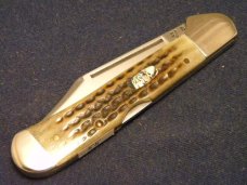 Case XX USA 1999 Pocket Worn Green Bone 61549L SS Pearl Premier Copperlock Knife - SFO - NIB