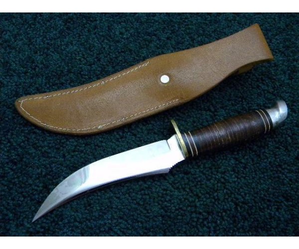 Western Boulder, Colo. USA L39 Leather Fixed Blade Sheath Knife