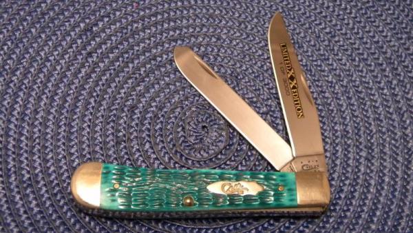Case XX USA 2011 Sea Green Bone 6254 SS Limited Edition Trapper Knife Case XX USA 2011 Sea Green Bone 6254 SS Limited Edition Trapper Knife