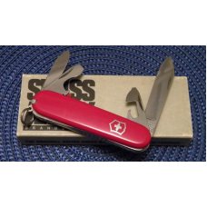 Victorinox Switzerland Stainless Rostfrei Red Recruit Officier Suisse Swiss Army Knife - NIB