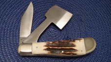 Taylor Cutlery Japan Elk Horn Surgical 1981 Stag Cherry Tree Chopper Knife