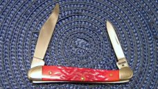 Case XX USA 5 Dot (1995) Dark Red Bone DR62109X SS Baby Copperhead Knife
