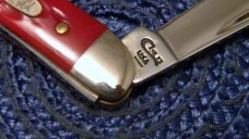 Case XX USA 5 Dot (1995) Dark Red Bone DR62109X SS Baby Copperhead Knife