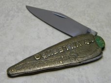 Cantailler Made in France Brass Hilleshög Sugar Beet Figural Pocket Knife