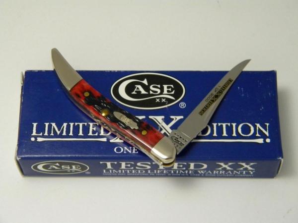Case XX USA 2010 Crimson Bone 610096 SS Limited Edition Tiny Toothpick Knife in Box