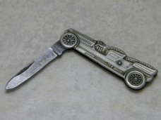 Wismar Cutlery Co. Germany Vintage Car Figural Miniature Pocket Knife c.1900