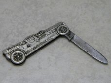 Wismar Cutlery Co. Germany Vintage Car Figural Miniature Pocket Knife c.1900