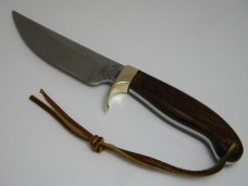Olsen USA Shaw Leibowitz Gold Etch Washington Crossing the Delaware Commemorative Sheath Knife