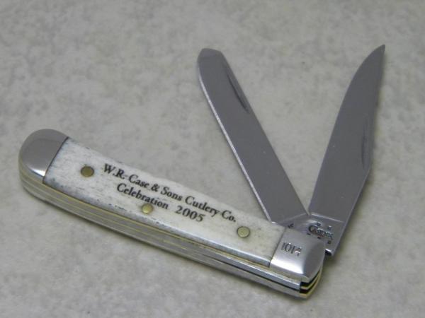 Case XX USA W.R. Case & Sons Cutlery Co. 2005 Celebration Bone 62154 SS Tiny Trapper Knife