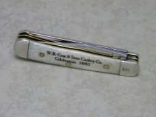 Case XX USA W.R. Case & Sons Cutlery Co. 2005 Celebration Bone 62154 SS Tiny Trapper Knife