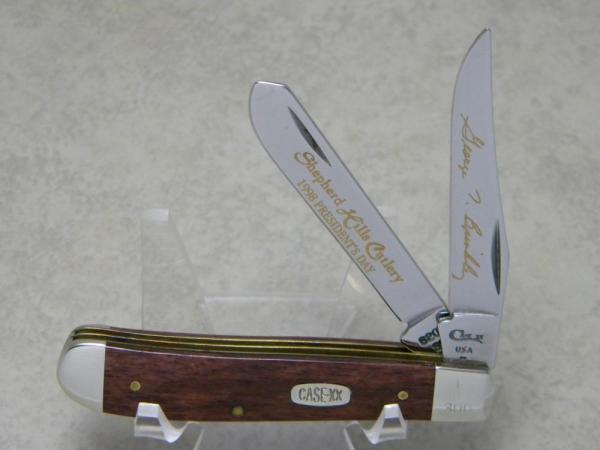 Case XX USA 1998 Smooth Bone 6207 SS Mini Trapper Knife Shepherd Hills Cutlery President's Day Case XX USA 1998 Smooth Bone 6207 SS Mini Trapper Knife Shepherd Hills Cutlery President's Day