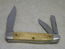 Case XX SS USA 5 Dot (1985) White Bone W6380 Large Whittler Knife