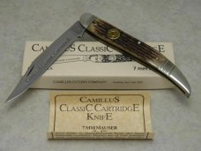 Camillus NY USA CCC-3 Bone Classic Cartridge 7 mm MAUSER Toothpick Knife in Box