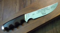 Gerber Portland, OR USA Wood Model 525 Harley Davidson Commemorative Fixed Blade Knife in Box c.1981