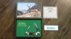 Remington USA Stag Canoe 1999 Wildlife Knife in Box