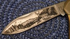 Remington USA Stag Canoe 1999 Wildlife Knife in Box