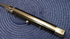 INOX 11" Horn Picklock Italian Stiletto Switchblade Knife