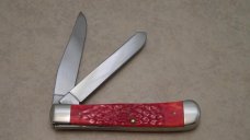 Case XX USA 2003 Red Bone 6254 SS Trapper Knife