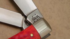 Case XX USA 2003 Red Bone 6254 SS Trapper Knife