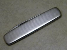 Hen & Rooster Solingen Stainless Fancy Metal 1 Blade Pen Knife c.1970's 