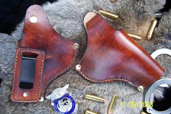 Handmade Leather Gun Holster Small Revolvers / Taurus Ultra-lite